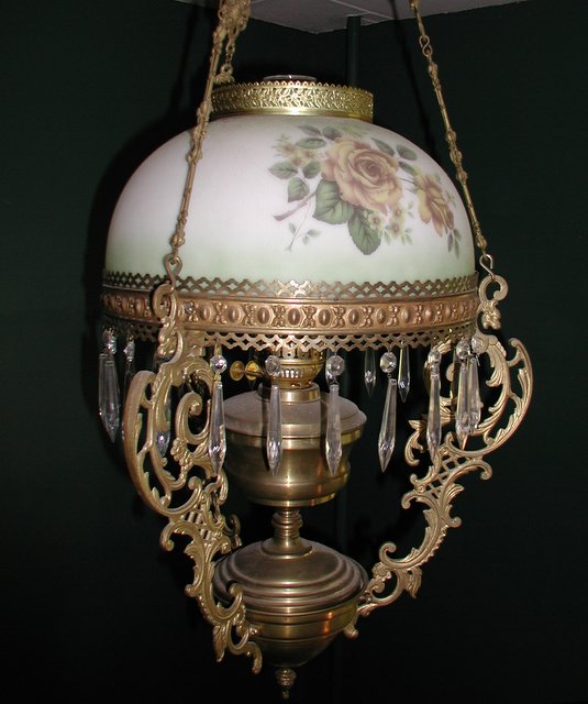 Antique Victorian Hanging Gas Light